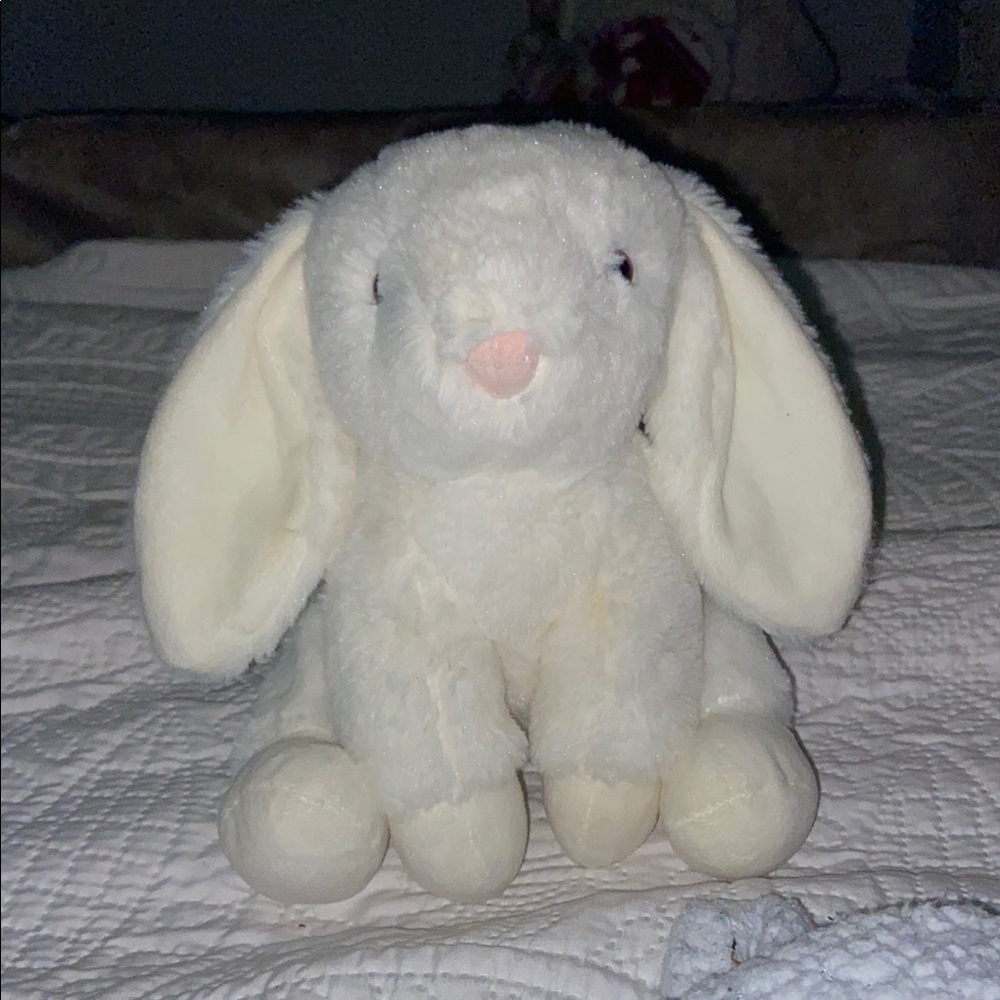 Plush White Bunny Stuffed Animal